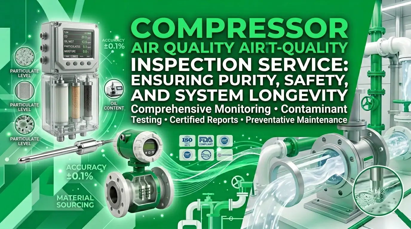 Compressor air quality inspection